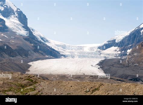 Athabasca Glacier A Toe Of The Columbia Icefield Near Highway 93