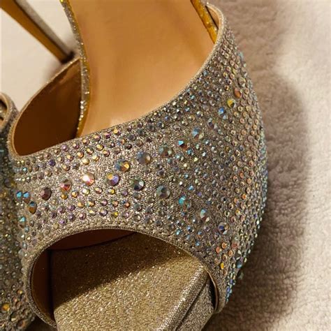 Dream Paris Shoes Brand New Sparkly Crystal Heels By Dream Paris