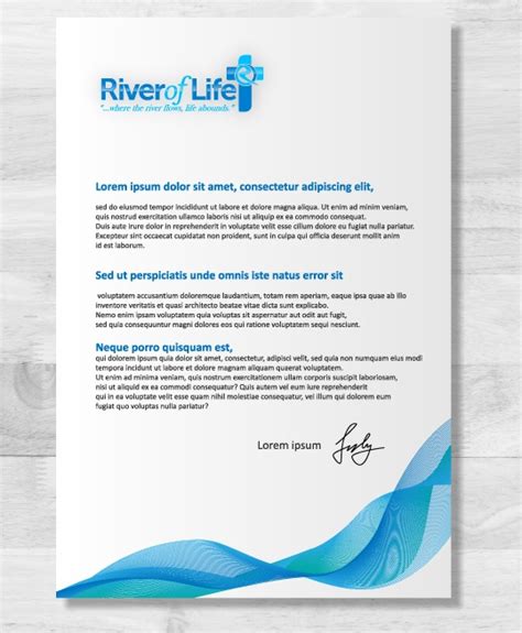 Business letterhead design and printing has to creative as well as functional. Free Church Letterhead Template Downloads - Church Media Letterhead Template in 2020 | Company ...