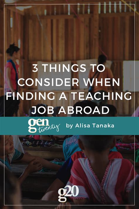 3 Things To Consider When Youre Trying To Find A Teaching Job Abroad