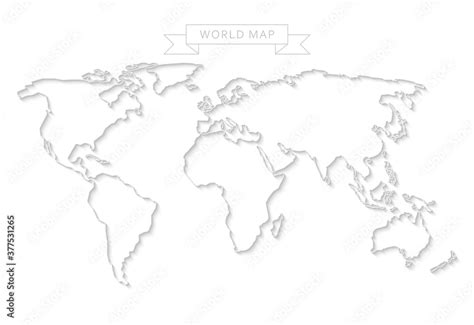 Obraz Kontury Mapa świata 377531265 Mapa Świata Obrazy Na Płótnie