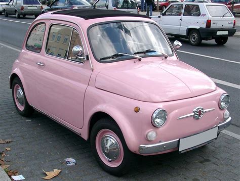 Pink Pink Pink Car Car Wheels Fiat 500 Vintage