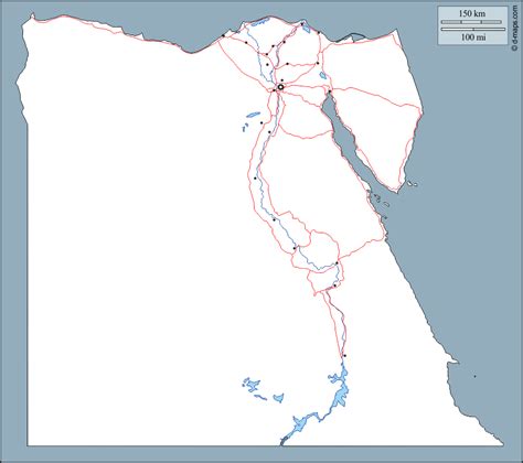 Egitto Mappa Gratuita Mappa Muta Gratuita Cartina Muta Gratuita Contorni Idrografia
