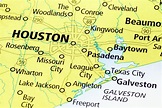 Área De Houston En Un Mapa Foto de stock y más banco de imágenes de ...