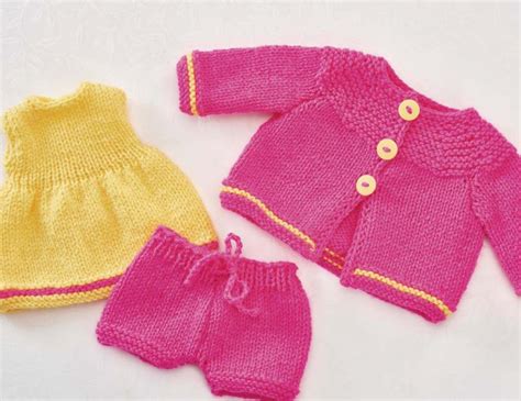 Easy Dolls Clothes Free Knitting Pattern