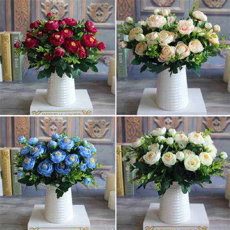 High Quality Silk Flower European 1 Bouquet Artificial Flowers Fall