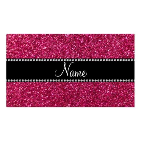 4.8 out of 5 stars. Personalized name pink glitter business card | Zazzle