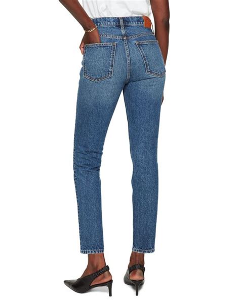 Anine Bing Denim Sonya High Waist Slim Jeans In Blue Lyst