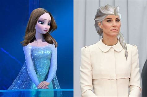 Freaky Friday Hair Swap Kate Middleton And Elsa From Frozen Free
