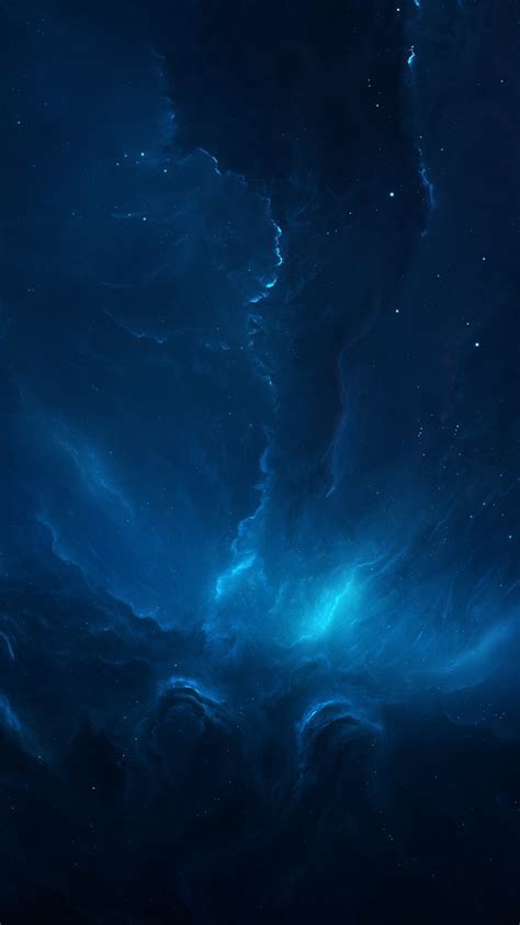 Blue Nebula Space Hd Iphone Wallpaper Iphone Wallpapers