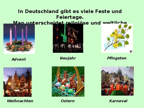 Die Feste Und Feiertage In Deutschland