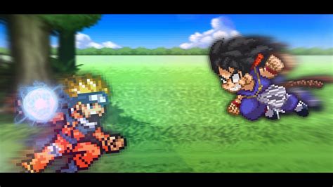 Kid Goku Vs Kid Naruto Sprite Art Rdeathbattlematchups