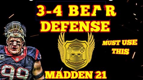 3 4 Bear Defense Madden 21 Why 34 Bear Is The Best Defense In Madden