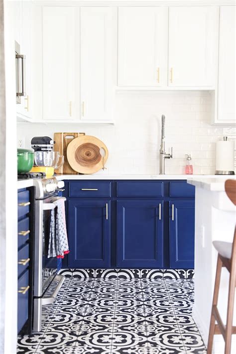 Navy Blue Kitchen Cabinets With Silver Hardware Kitchen Cabinet Ideas