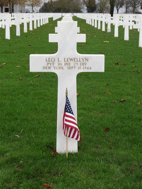 116th Infantry Regiment Roll Of Honor Pvt Leo L Lewellyn
