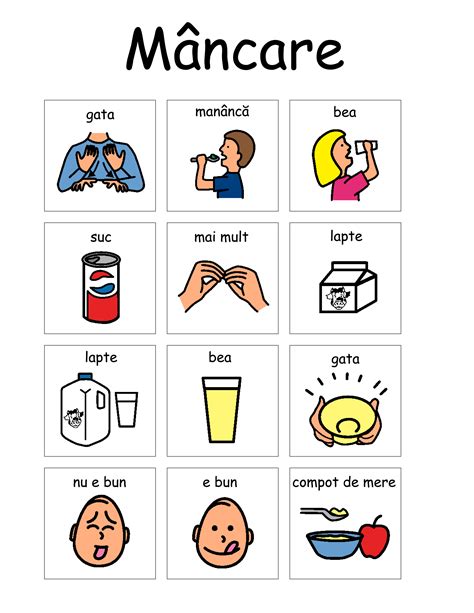 Food Pdf Free Printable Pecs Pictures Food Vocabulary