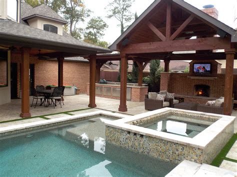 Outdoor Living Spaces Traditional Pool Houston By