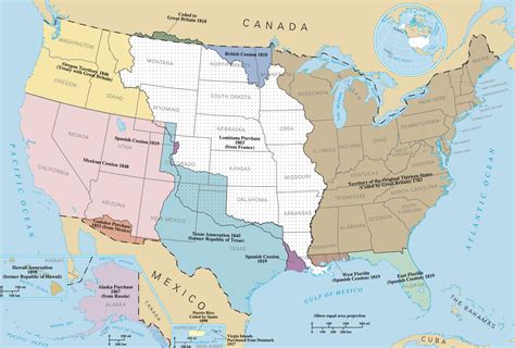 Map For Convention Of 1818 And Adams Onis Treaty Mrs Prince Social