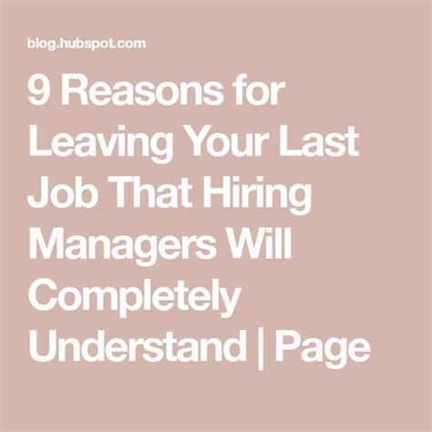 Reason For Leaving Job Interview Advice Job Interview Tips