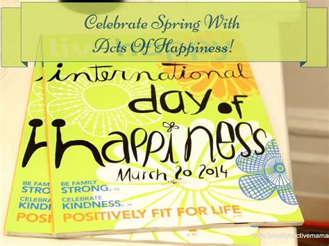 Acts Of Happiness Brooklyn Active Mama A Blog For Busy Moms