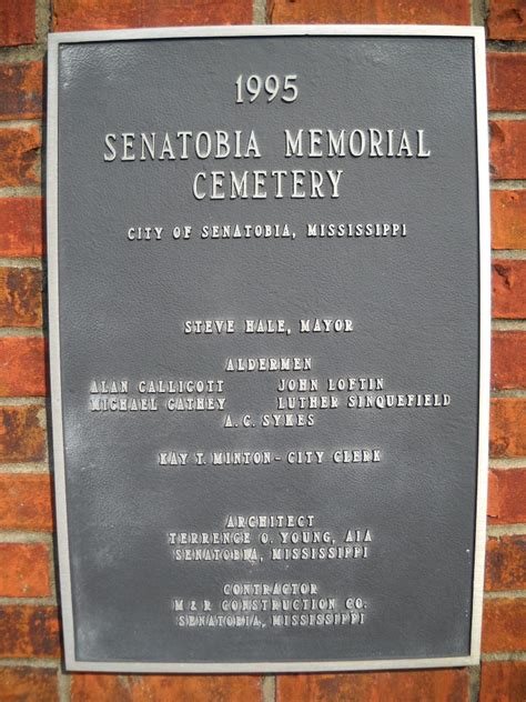 Senatobia Memorial Cemetery En Senatobia Mississippi Cementerio Find
