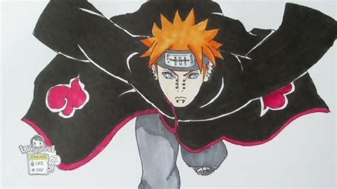 Ninja World How To Draw Pain Naruto Easy