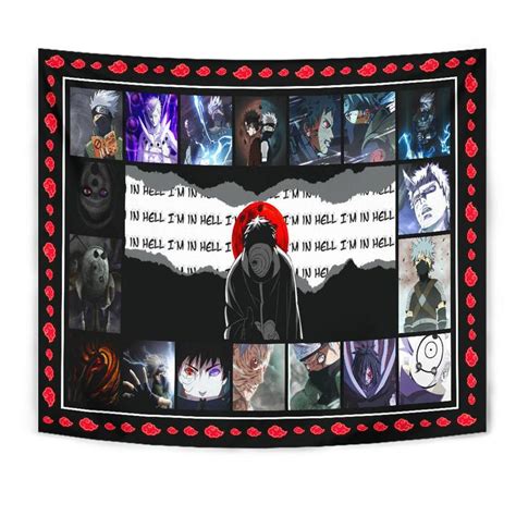 Obito Uchiha Vs Kakashi Hatake Naruto Tapestry Anime Car Accessories