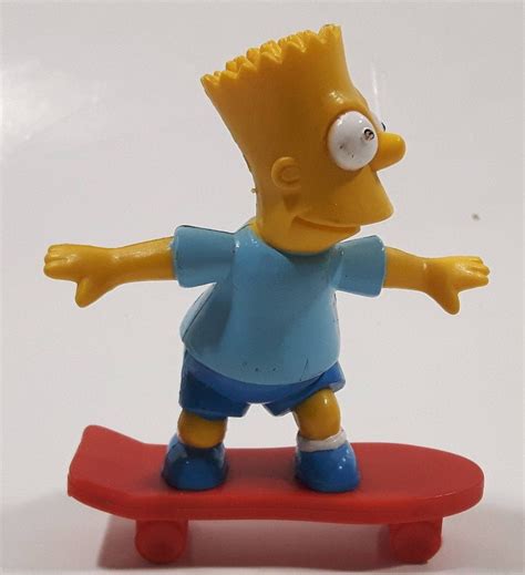 1990 The Simpsons Bart Simpson On A Skateboard 3 Tall Toy Cartoon