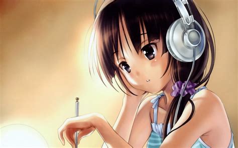 Anime Girl Wearing Headphone Picture By Imphenominiall Drawingnow