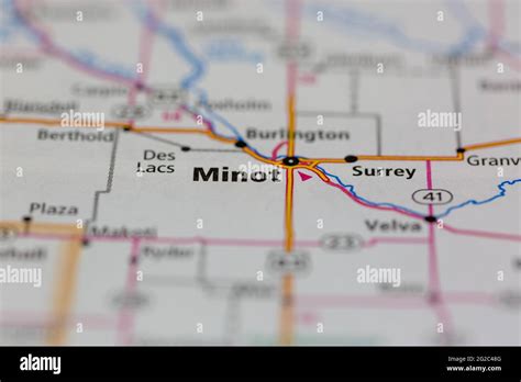 Minot On A Map Hi Res Stock Photography And Images Alamy