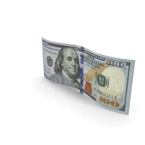 Wavy 100 Dollar Banknote Bill Png Images And Psds For Download