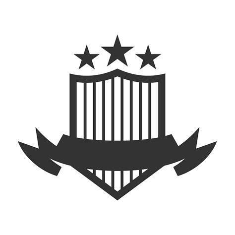 Premium Vector Emblem Blank Template Logo Icon Illustration Brand