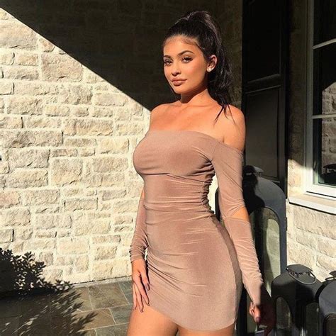 Colour Combination Kylie Jenner Nude Backless Dress Cocktail Dress