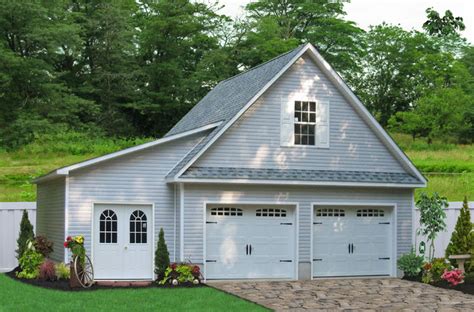24x24 Two Car Garage With Lean To In Millersville Md Traditional