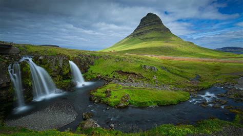 1366x768 Iceland Mountains Waterfalls Kirkjufell 5k 1366x768 Resolution
