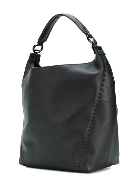 Furla Leather Lady Hobo Bag In Black Lyst