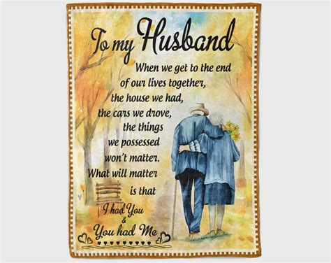 To My Husband Blanket Gifts For Husband Husband Birthday Etsy
