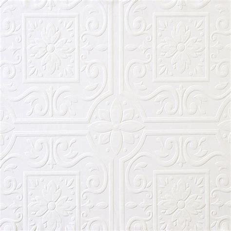 If you want a similar ceiling design in your home, you can choose a white paintable wallpaper with ornate detailing that resembles tin tile. 148-59000 Paintable Tin Ceiling Paintable - Arti ...
