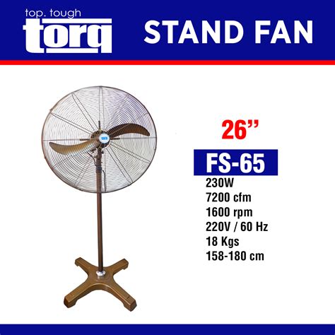 Torq Industrial Stand Fan 26 Lazada Ph