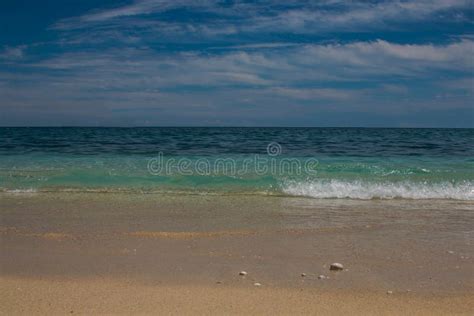 Soft Wave Of Blue Ocean On Sandy Beach Stock Photo Image Of Seascape