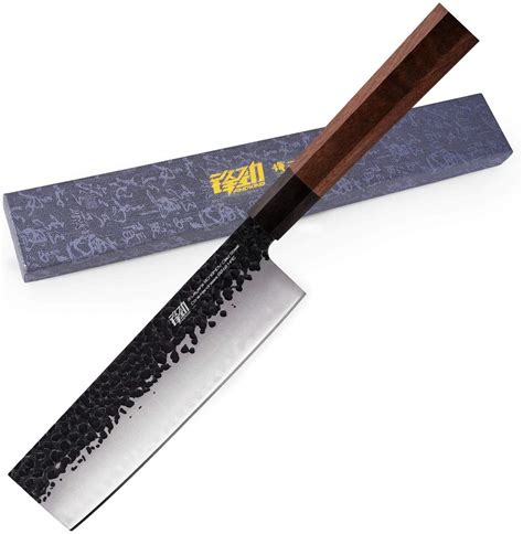 Findking Dynasty Series Hand Forged Nakiri Knife 7 Inch