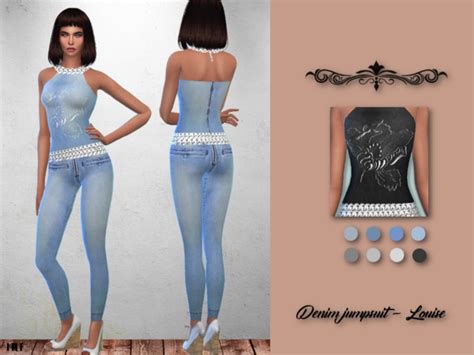 Imf Denim Jumpsuit Louise By Izziemcfire At Tsr Sims 4 Updates