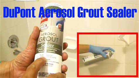 Caponi can be applied over all the grout inside of. Aerosol Grout Sealer by DuPont for Bathroom - YouTube