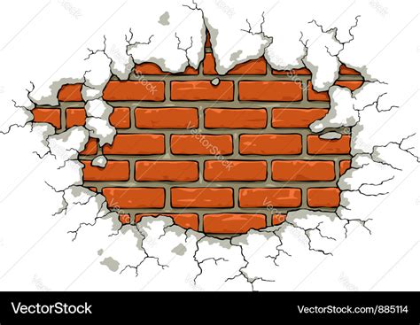 Brick Wall Royalty Free Vector Image Vectorstock