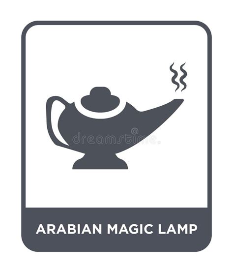 Arabian Magic Lamp Icon Trendy Modern Flat Linear Vector Arabia Stock