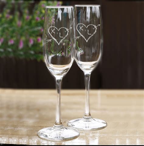 Our Personalized Engraved Wedding Toasting Flutes Are A Cool Champagne Glass For The Wed