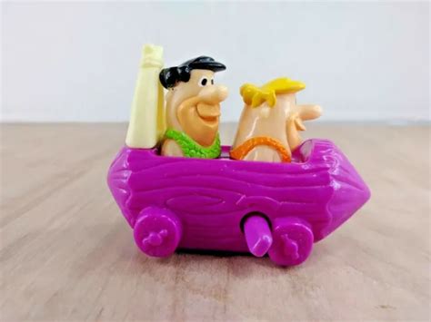 Hanna Barbera Fred Flintstone Barney Dino Car Toy Burger King Cartoon