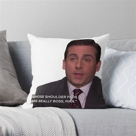 Michael Scott Throw Pillow For Sale By Huggablehunny Redbubble