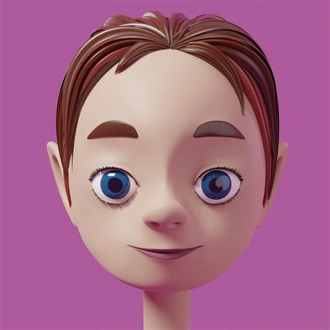 Character Face 3d Free 3d Model Cgtrader