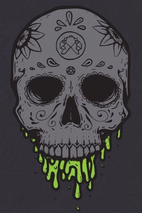 Rocknrox Skulls Drawing Skull Wallpaper Skull Art